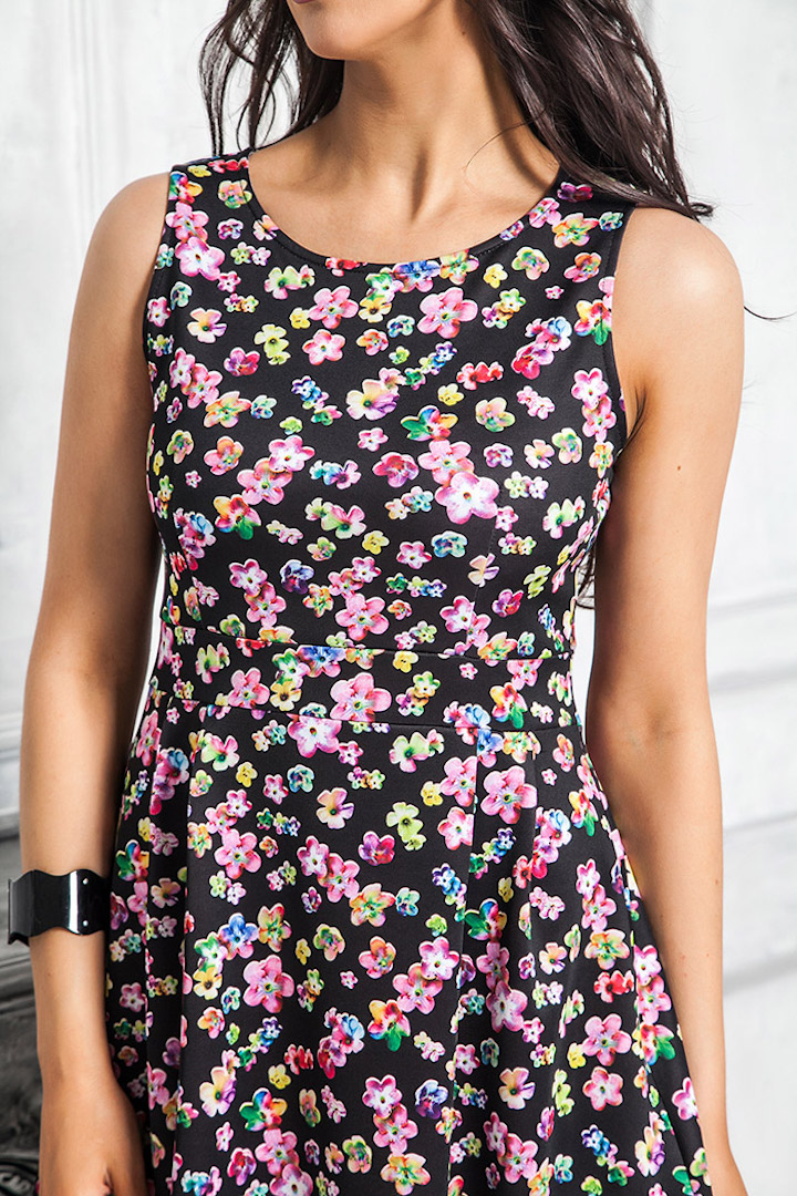 Фото товара 16470, летнее платье с цветами